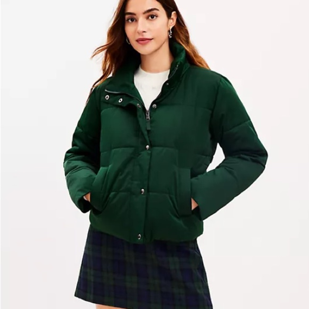 LOFT Sateen Puffer Jacket